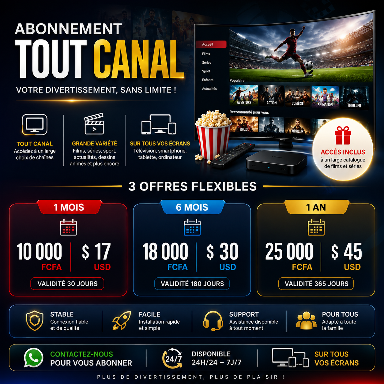 FORMULE TOUT CANAL
